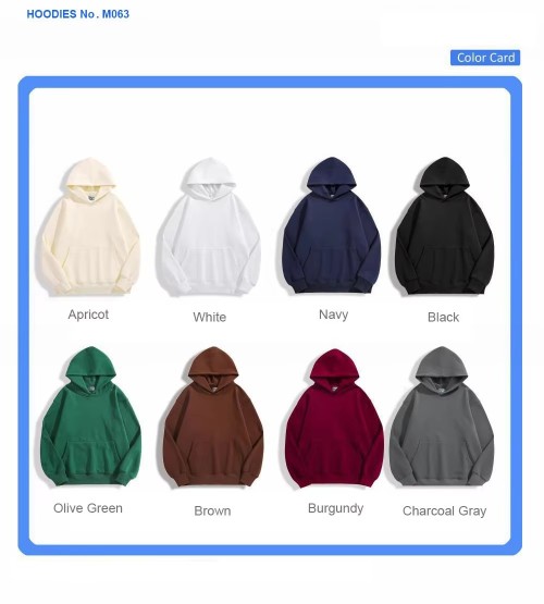 Factory Custom logo Blank Plain Hoodies Sweatshirts
