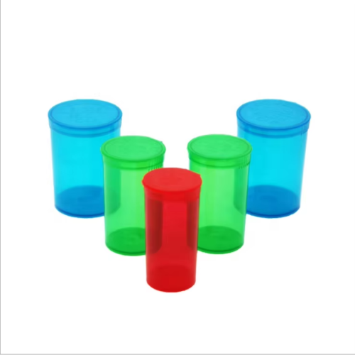 19DR Pop Top Tubes Bottle Vial Container Seal Lids Low MOQ 50g Capacity PP Material for Pill Use