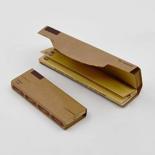 Custom Printed Rolling Paper Filter Tips Natural Paper Booklets