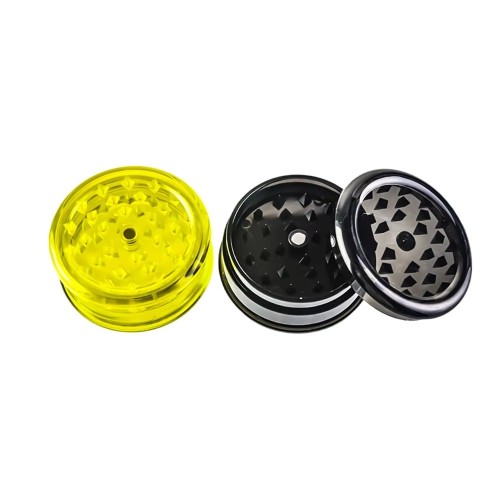 Manufacturer Custom LOGO Grinder Hard Plastic 2 Pieces Herb Grinder