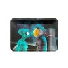 Custom Logo Printed Cartoon Anime Big Large Tobacco Tin Serving Tray Metal Rolling Tray