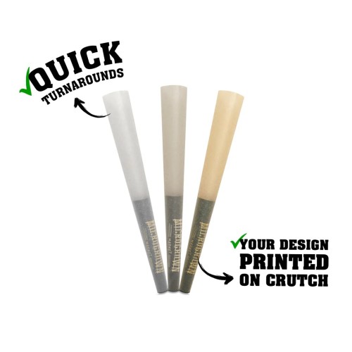 Custom Pre Rolled Cones Printing on 30MM Tips in Tower Box Packaging (900CT)