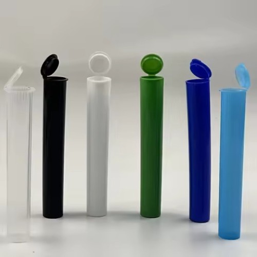 CR Test 116mm CR Plastic Packaging Pop Top Tubes Child Resistant Travel Holder Vial Containers for Pharmacy