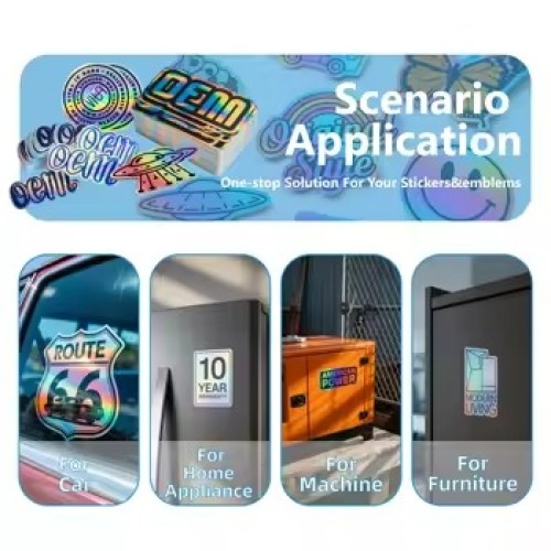 Stickers Logo Custom Hologram Sticker Label Brand Logo Die Cut Vinyl Stickers