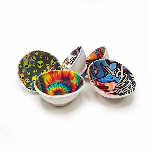67mm Lightweight Water Transfer Printing Silicone Storage Bowl 15g"