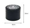 4 Layers Customized Logo Aluminium Alloy Herb Grinder Broyeur D'herbes Crusher Smoking Metal Grinders