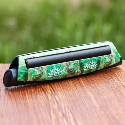 Custom logo 110mm Manual Tobacco Roller Plastic Cigarette Rolling Machine DIY Smoking Rolling Tools