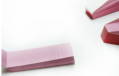 50 Disposable Kraft Paper Filter Tips for Smoking Simple Style Per Booklet