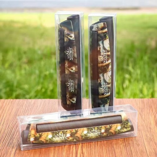 Custom logo 110mm Manual Tobacco Roller Plastic Cigarette Rolling Machine DIY Smoking Rolling Tools