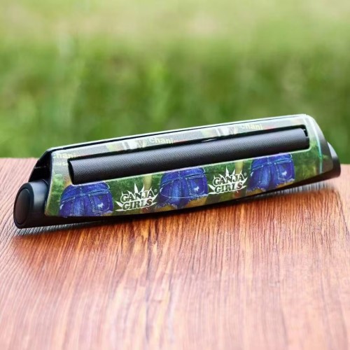 Custom logo 110mm Manual Tobacco Roller Plastic Cigarette Rolling Machine DIY Smoking Rolling Tools