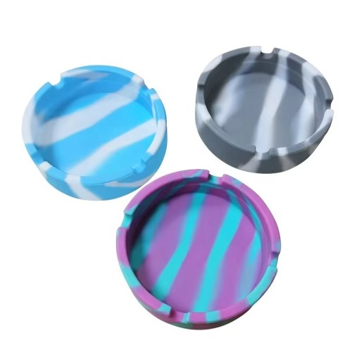 Custom Mold Wholesale Top Sale Custom Logo Silicone Cigar Ashtray Easy Clean Ashtray for Restaurant Cigar Pocket