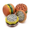  New Arrival Zinc Alloy Hamburger Grinder Wholesale Custom Logo Sharp Teeth Herb Grinders for Smoking
