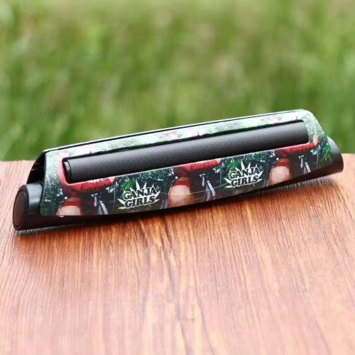 Custom logo 110mm Manual Tobacco Roller Plastic Cigarette Rolling Machine DIY Smoking Rolling Tools