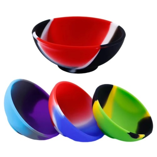 Hot Sale Custom Mini Silicone Bowl 50MM 67MM Dry Herb Tobacco Spice Storage Tank Container Cigarette Ashtray