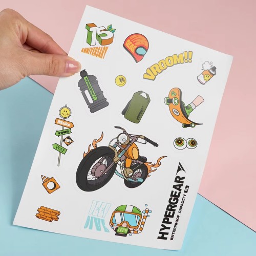 Custom UV Resist Weatherproof Self-Adhesive Label Printing Durable Custom PVC Vinyl Sticke