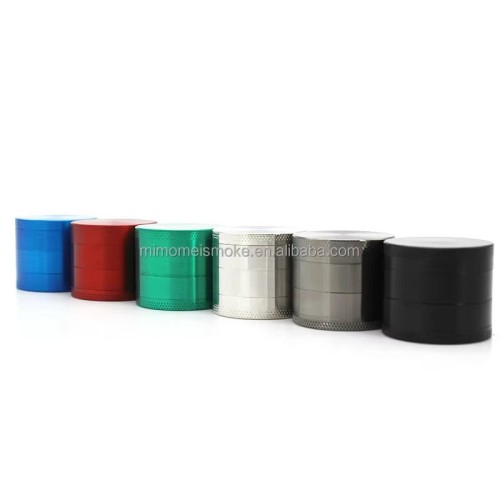 Custom Logo 50mm Zinc Metal 4-Layer Herb Grinder Luxury Eco-Friendly Tobacco Spice Grinder Wholesale for OEM