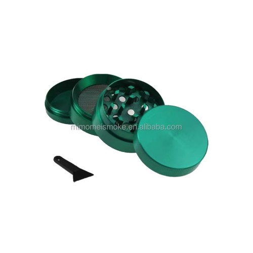 Custom Logo 50mm Zinc Metal 4-Layer Herb Grinder Luxury Eco-Friendly Tobacco Spice Grinder Wholesale for OEM