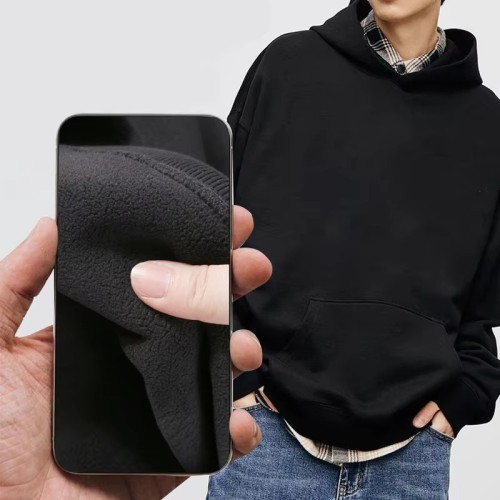 High Quality Oversized Drop Shoulder Hoodie Stringless Heavy Weight 430gsm Cotton Stringless Men's Hoodie