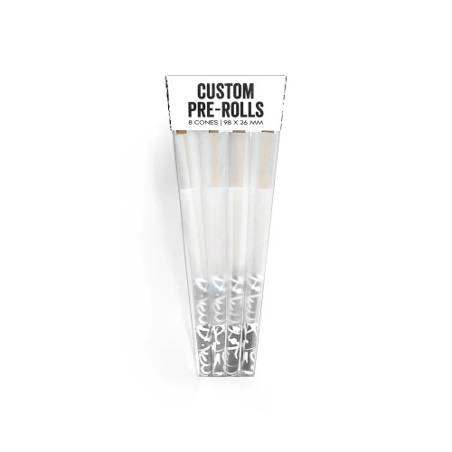 Custom Pre Rolled Cones in PET BOTTLE Packaging (50/100CT)