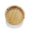 Circular Wooden Ashtrays with Silicone Spots for Tobacco Shops