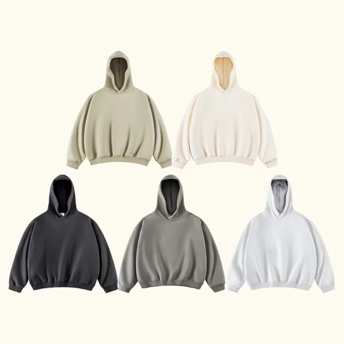 New Design Custom Heavyweight 500 Gsm Drop Shoulder Hoodie Manufacturers Blank Cotton Oversized boxy fit Hoodie for men