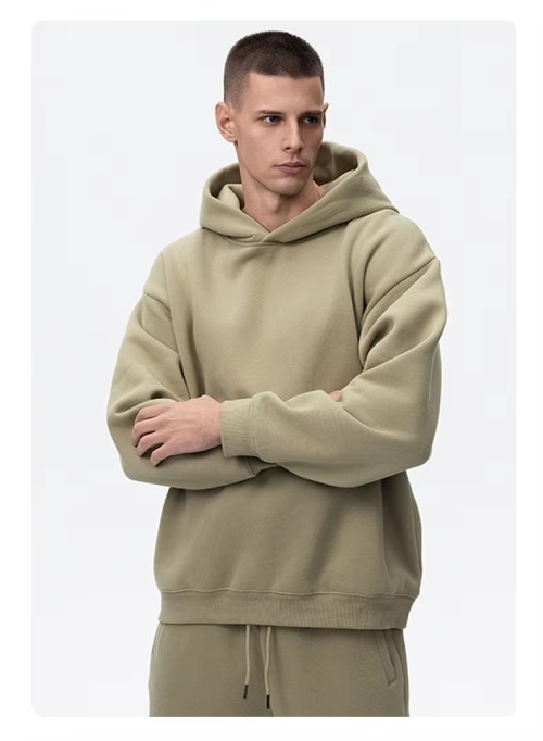 New Design Custom Heavyweight 500 Gsm Drop Shoulder Hoodie Manufacturers Blank Cotton Oversized boxy fit Hoodie for men