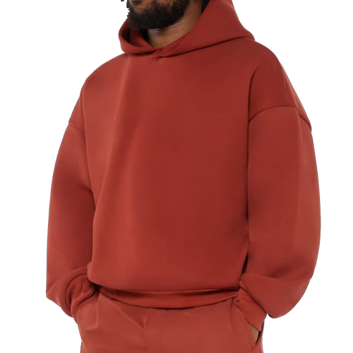 New Design Custom Heavyweight 500 Gsm Drop Shoulder Hoodie Manufacturers Blank Cotton Oversized boxy fit Hoodie for men