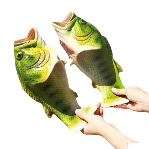 Men's Funny Creative Salty Fish Flip Flops Non-Slip Fashion Home Sandals New Arrival Slippers