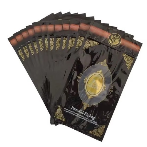 Custom Tobacco Packaging Humidifier Plastic Pouches Humidified Cigar Humidor Bags for 4-5 Cigars