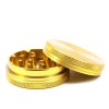 Custom logo High Quality 2 Layers 55mm 63mm 2pieces Aluminum Herb Grinder