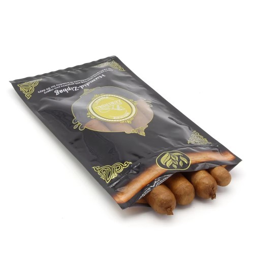 Custom Tobacco Packaging Humidifier Plastic Pouches Humidified Cigar Humidor Bags for 4-5 Cigars