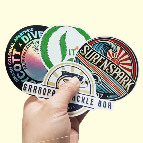 Custom UV Resistant Scratch Proof Stickers Printing Waterproof Brand Logo Decal Stickers