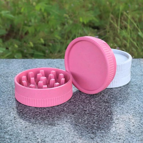 Biodegradable Plastic Herb Grinder Hemp Grinder 63mm 2 Parts Herb Crusher