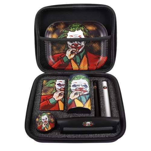Custom Wholesale Smoke Kit Portable Rolling Cigarette Herb Grinder Set Modern Style