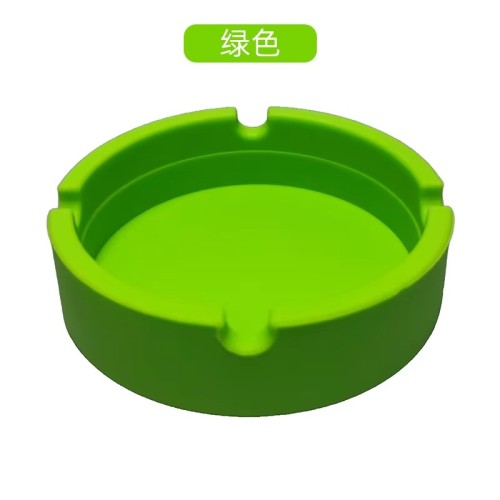 Silicone Smoking Car Ashtray Heat Resistance Round Design Car Tray High Temperature Ashtray Cigarette Ashtray