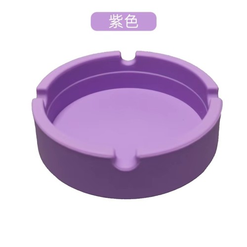 Silicone Smoking Car Ashtray Heat Resistance Round Design Car Tray High Temperature Ashtray Cigarette Ashtray