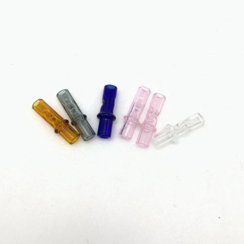 Pre Roll Cones Glass Tip Custom Shape Blunt Joint Leaf Honey Puff Cigar Glass Filter Tip