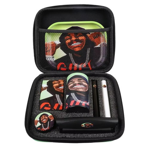 Custom Wholesale Smoke Kit Portable Rolling Cigarette Herb Grinder Set Modern Style