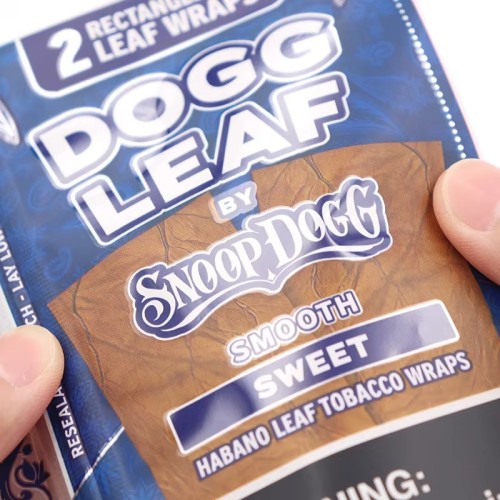 Factory Customized Printing Amber Leaf Tobacco Bag Portable Three Side Seal Pouch Cigarette Zipper Packaging Cigar Bag