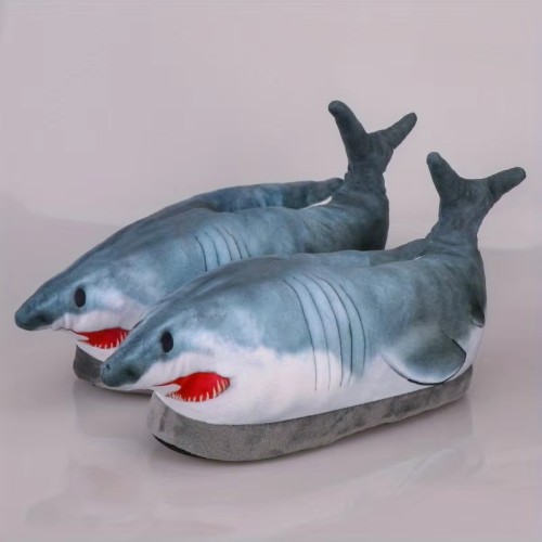 Best Quality Lifelike Stuffed Animal Fish Plush Slippers Indoor House Slippers for Adult