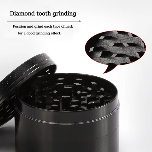 Custom logo Zinc Alloy 4 Layer Metal Grinder Tobacco Grinders for Smoking