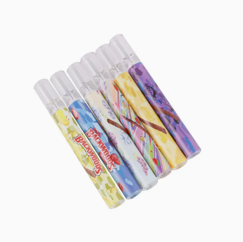 Printed Og Glass Tube Small Chillum Smoking Pipes