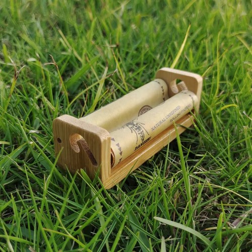 HORNET Wholesale Custom Strap Bamboo Wood Made Rolling Machine Cigarette Roller