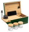 Cocktail Old Fashioned Custom Smoking Accessories Bamboo Wooden Storage Stash Jar Box Stoner Kit Set with Lock