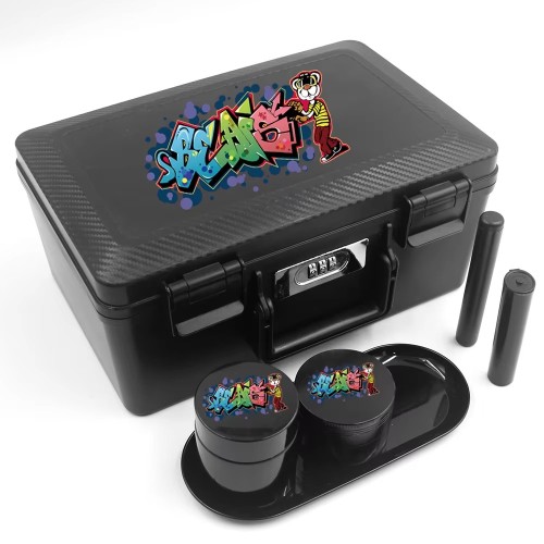 OEM Portable Smoking Kit with Grinder Kit Metal Rolling Machine and Accessories Design Service Smoking Set