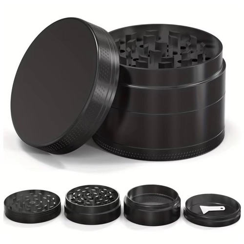 Automatic Customized Logo Mini Zinc Metal Alloy Herb Grinder Crusher Smoking Lapping Machine Tobacco Metal Grinders