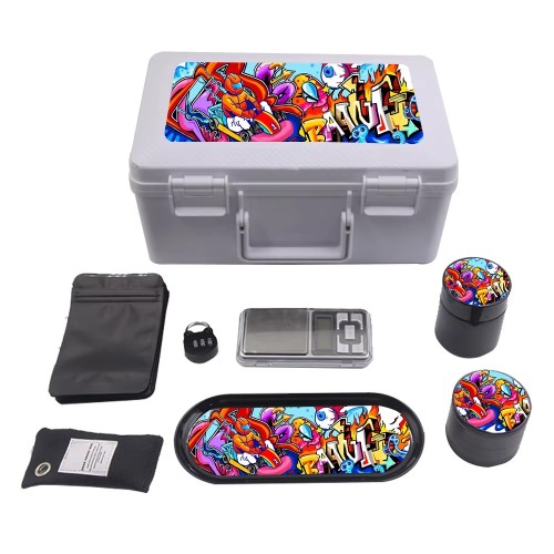 OEM Portable Smoking Kit with Grinder Kit Metal Rolling Machine and Accessories Design Service Smoking Set