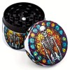 Custom Logo Metal Creative Pattern Herb Grinder Tobacco Grinder Four Layer Tobacco Grinder