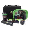 Portable Custom Logo 6 in 1 Smoking Kit Tobacco Bag Sets With Scale Rolling Tray Stash Jar Smoking Accessories Kit