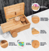 Cocktail Old Fashioned Custom Smoking Accessories Bamboo Wooden Storage Stash Jar Box Stoner Kit Set with Lock